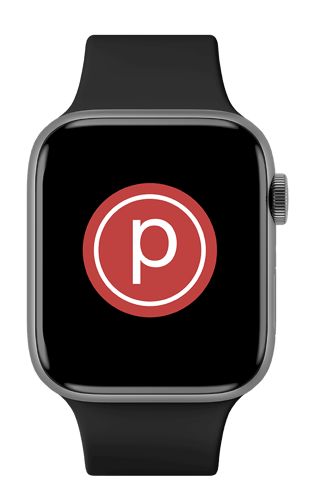 Apple watch displaying Pure Barre logo