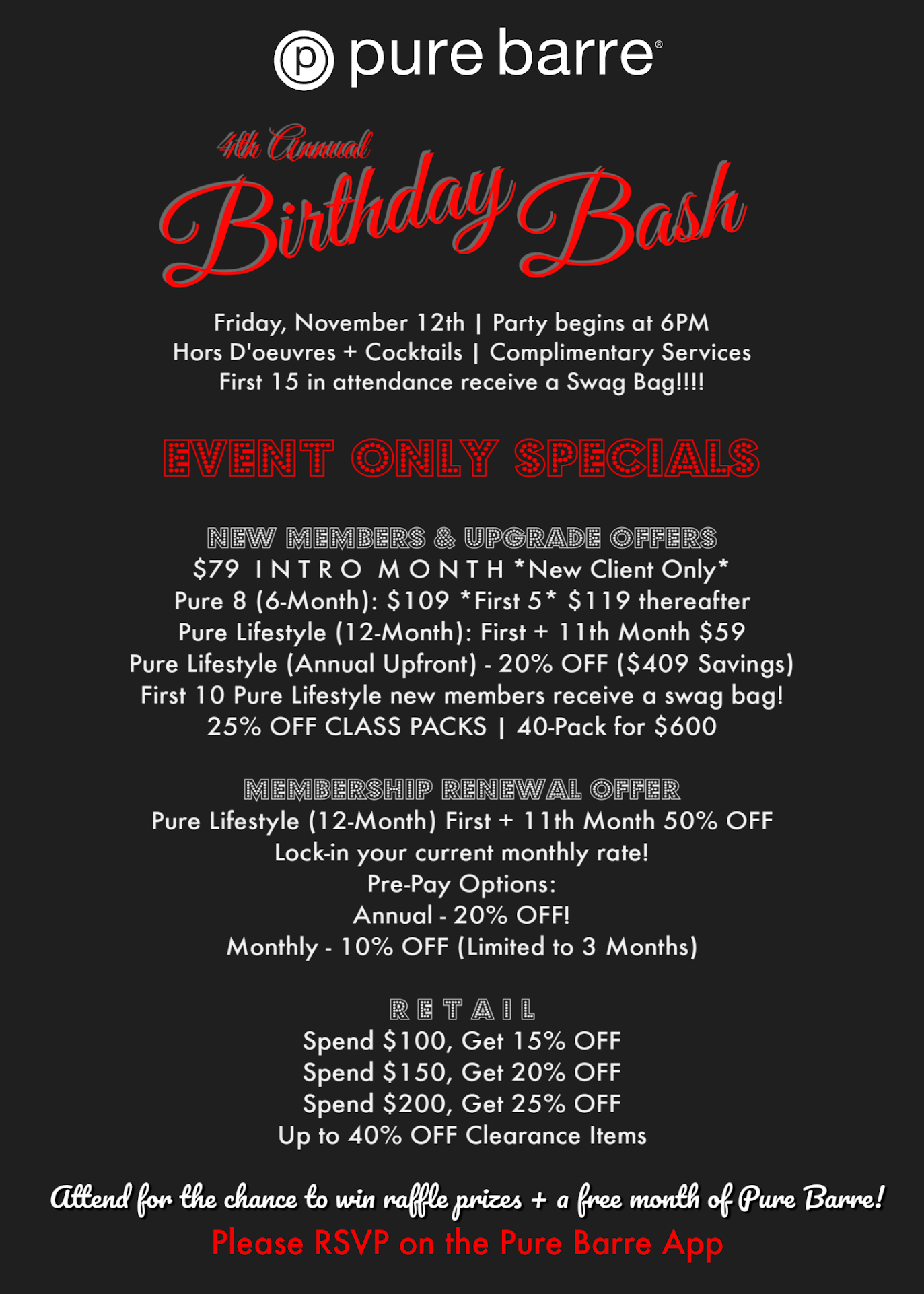 4th Annual Birthday Bash