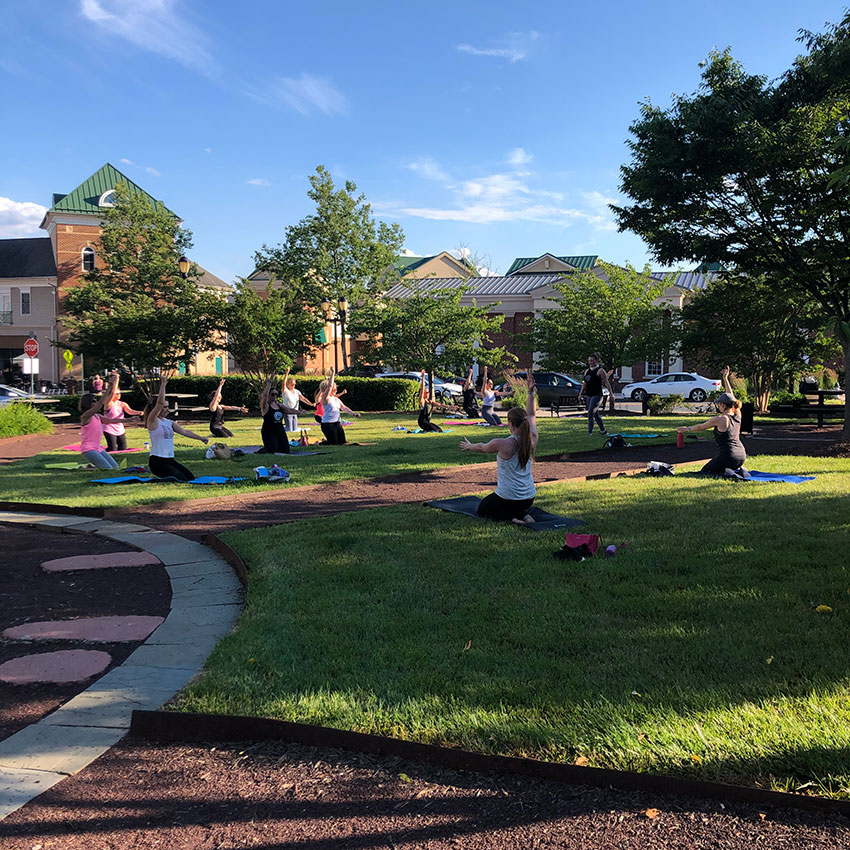 Pure Barre Community Class on the Green