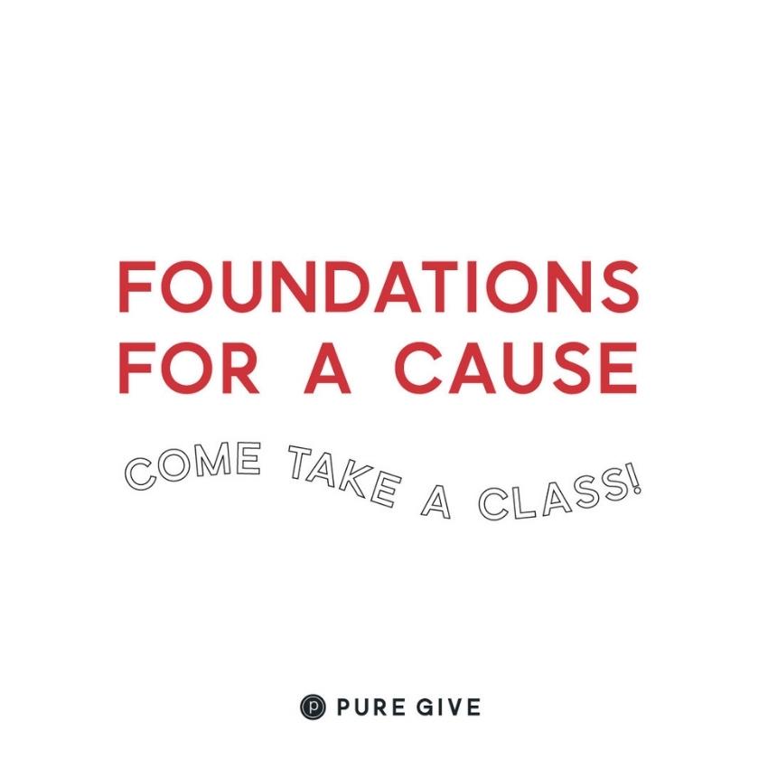 Pure Give Donation-Based Foundations Class