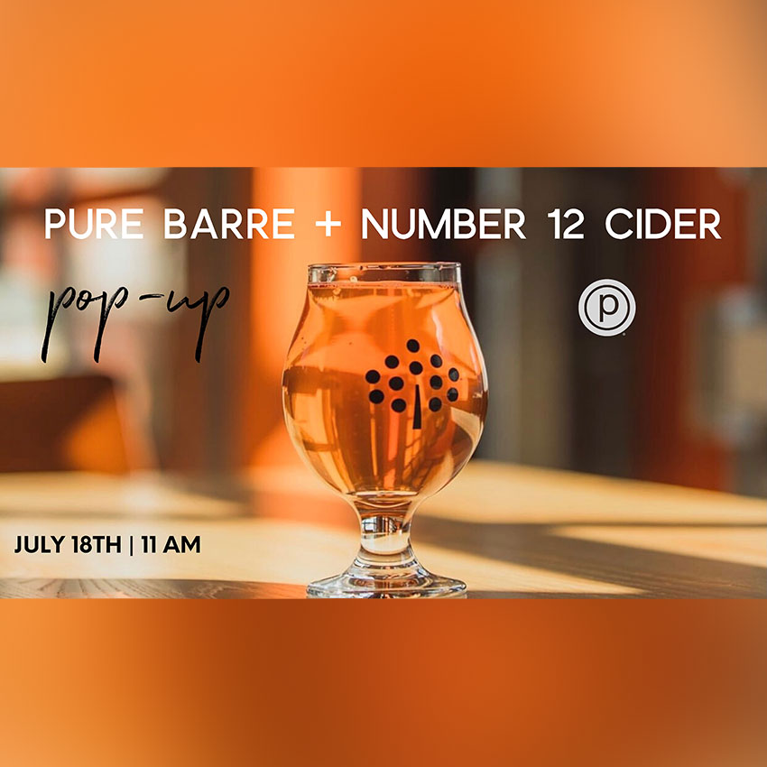 Pure Barre Pop-Up at Number 12 Cider